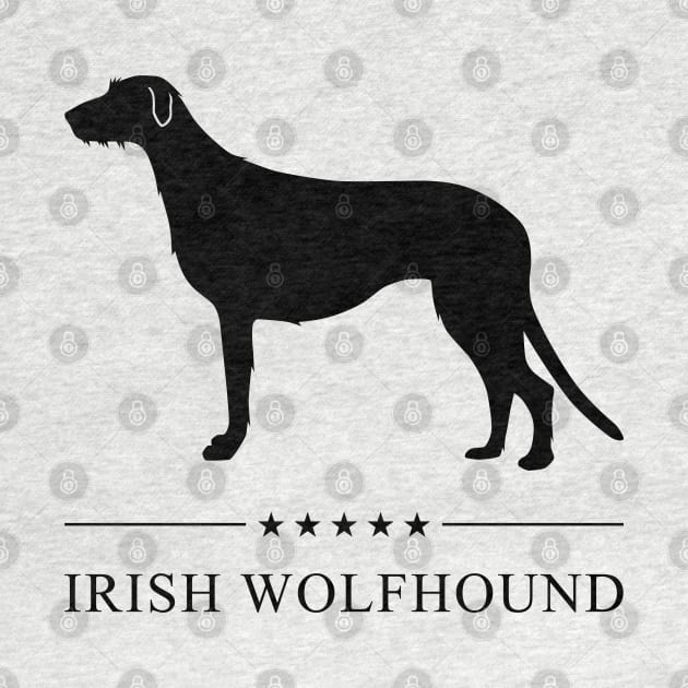 Irish Wolfhound Black Silhouette by millersye